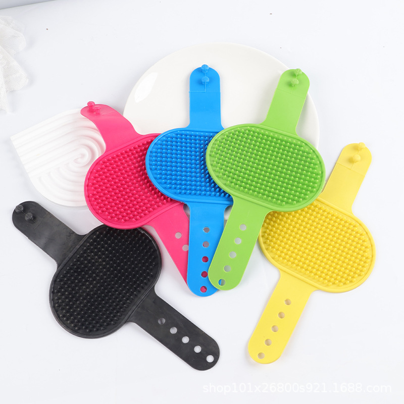 TPR cepillo de baño para mascotas cepillo de baño para perros cepillo de baño para perros cepillo de masaje para perros baño de masaje para perros guantes desechables al por mayor