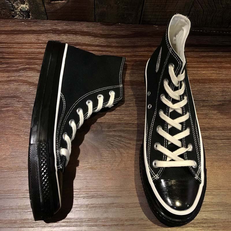 2023冬季加绒男鞋百搭潮流高帮硫化鞋日本冈山帆布鞋男女情侣鞋