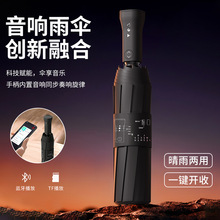 雨宝2025新款音响伞全自动超大雨伞男士加厚加大加固防风暴雨专用