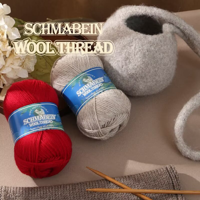 Medium-Thick 100% Pure Wool Yarn for Hand Knitting, Suitable for Sweaters, Coats, Scarves, Felted Bags, and Specialized Wool Yarn Medium-Thick 100% Pure Wool Yarn for Hand Knitting, Suitable for Sweaters, Coats, Scarves, Felted Bags, and Specialized Wool Yarn