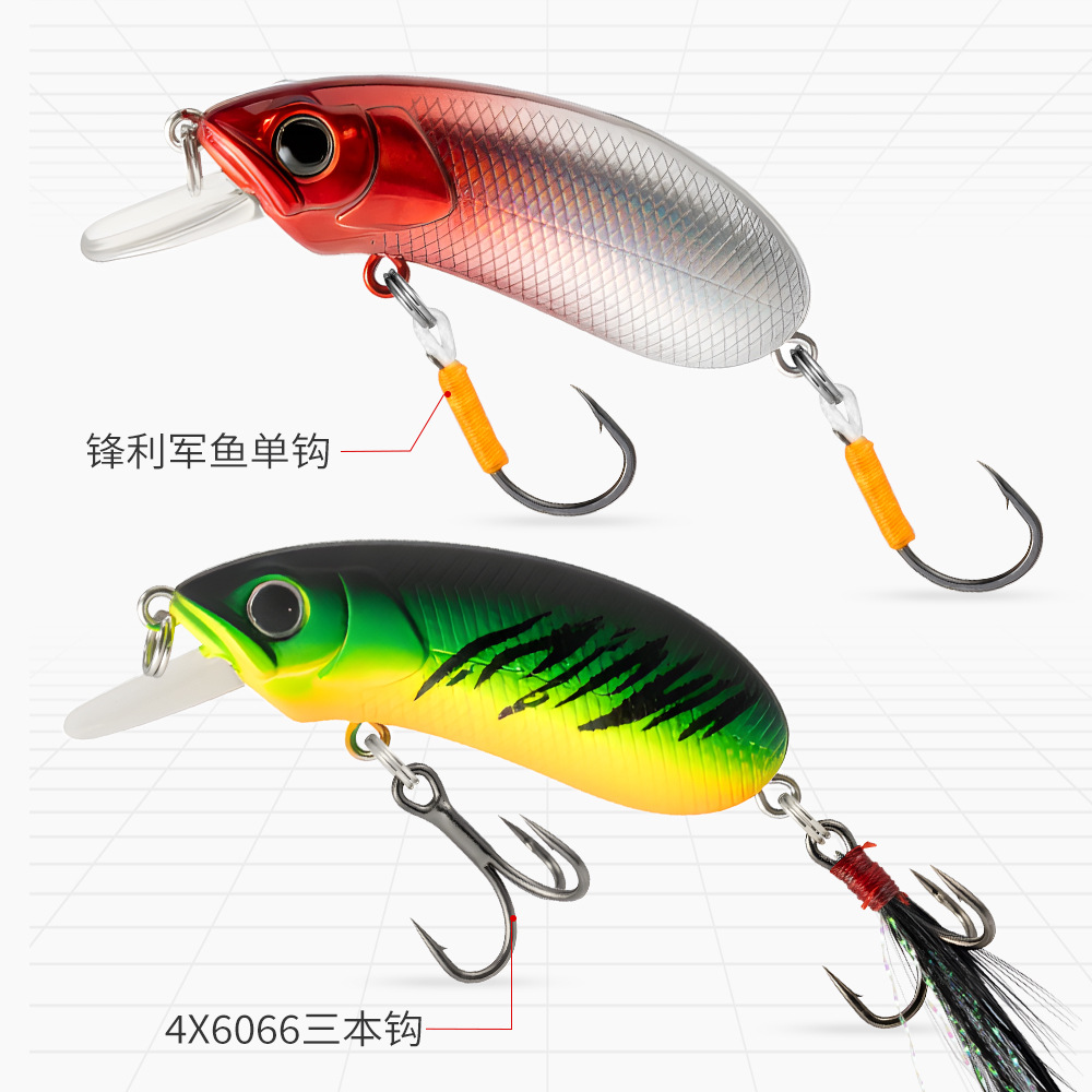 Luya bait CC5060 Minnow micro rock small fat slow sinking long-range fake bait wholesale military fish bass mandarin fish 3