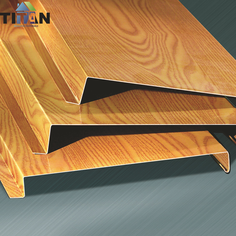 Exportación hebilla de aluminio techo herramientas techo decoración densa c tira deflector panel de aluminio