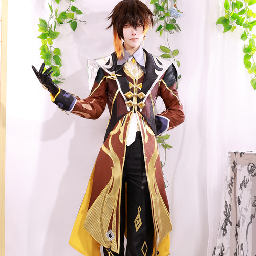 Original God of Fog cosplay costume Morax Zhongli two-dimensional game animation high-end version Zhongli cos suit