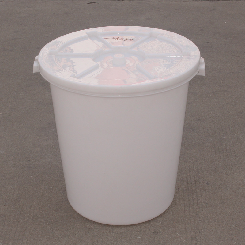 揭阳普宁120L加厚塑胶圆桶 新料低压塑料大白桶发酵桶储水周转桶