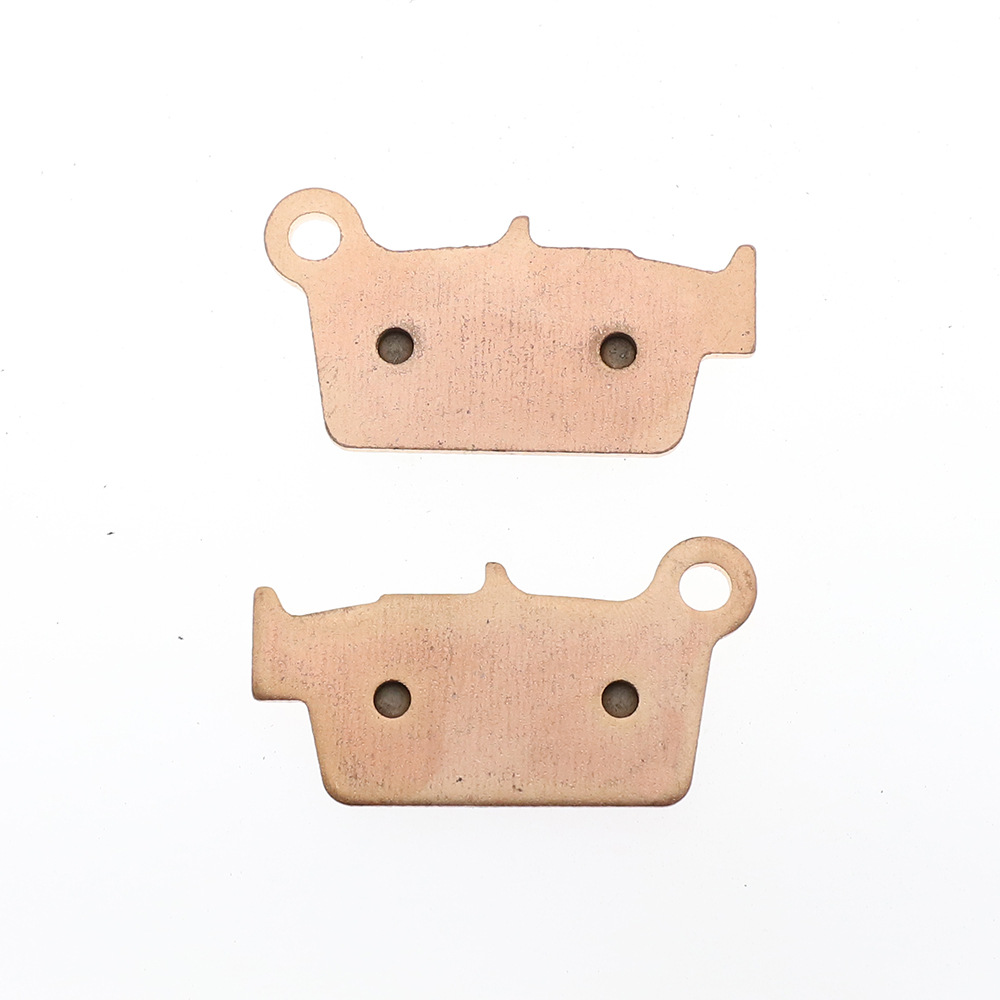 Motocicleta sinterizada a base de cobre placa de freno de goma