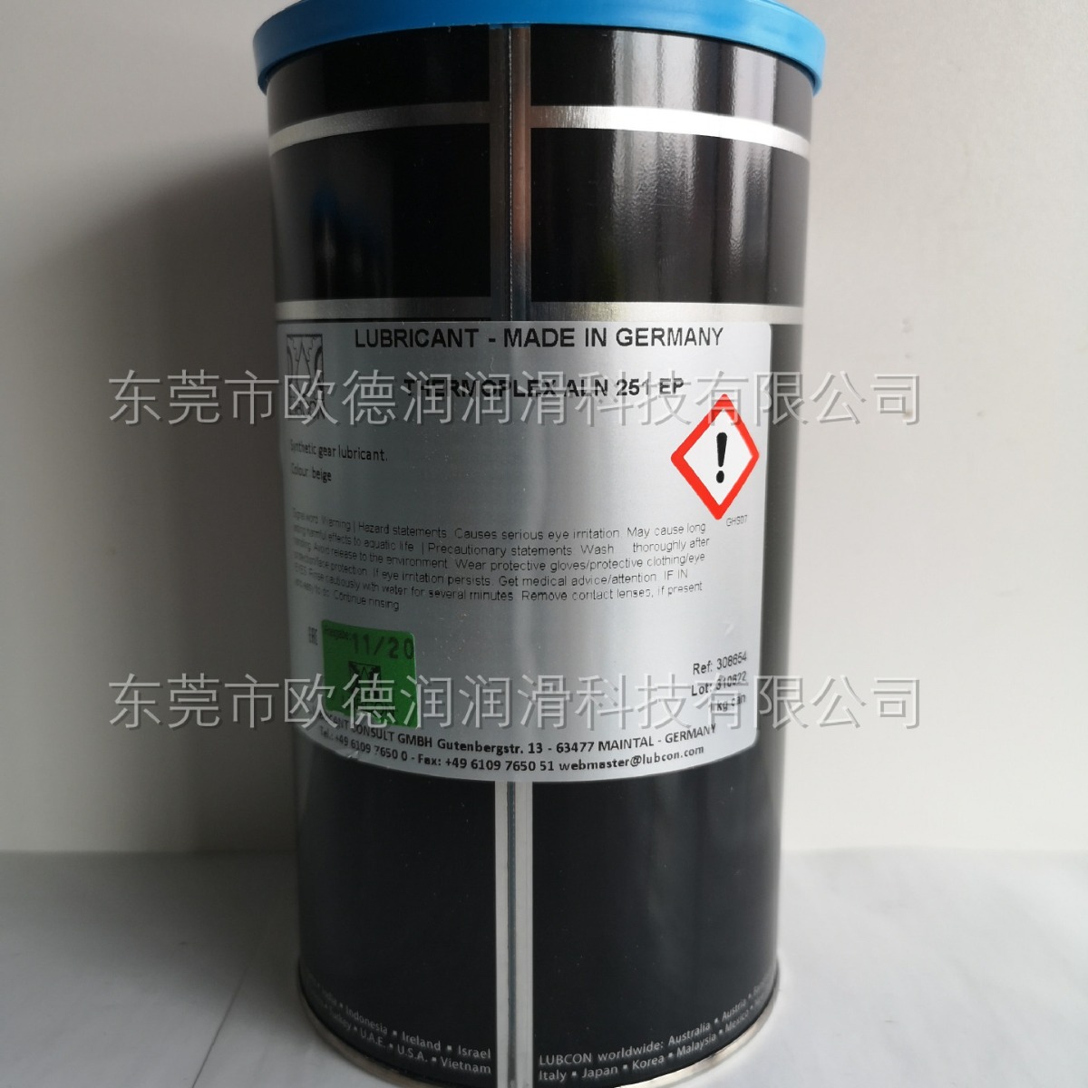 德国劳博抗润滑油脂LUBCON SINTONO GPE702 ELC代理直发