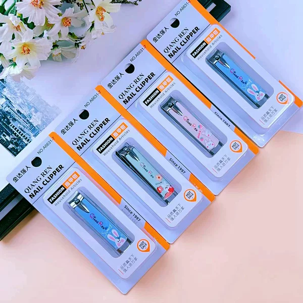 New Jinda Qiangmen A6631-9 Nail Clipper Refreshing Cute Medium Folding Nail Clipper Small Gift Nail Clipper
