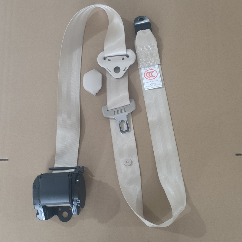 Car Seat Belt for Passenger and Cargo Vehicles, Driver and Passenger Side, Diagonal Shoulder Type, Automatic Retracting Three-Point Emergency Locking Seat Belt