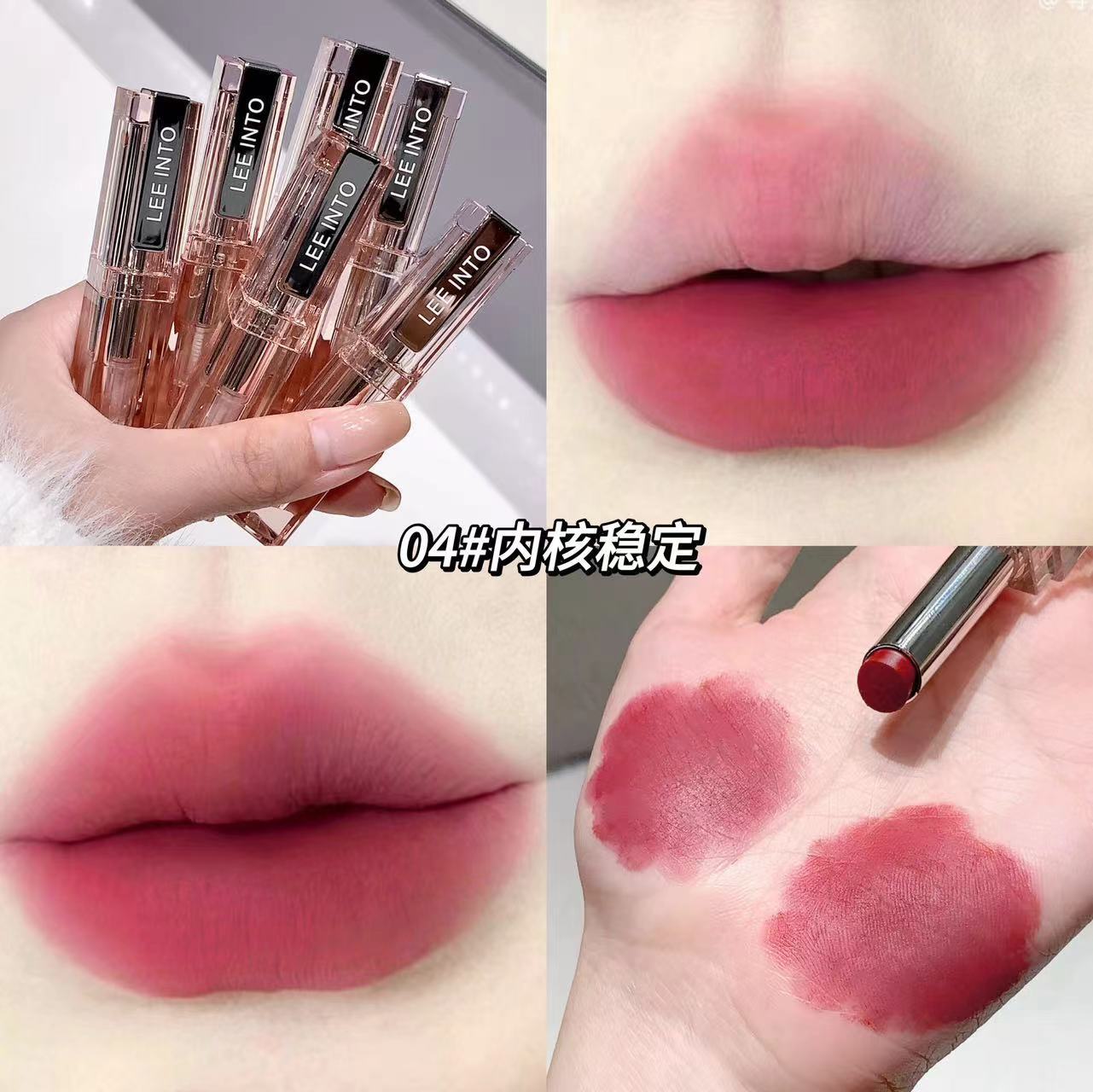 LEEINTO Binding Happy Soft Mist Lipstick, brillo mate, invierno, blanqueamiento, color, maquillaje, lápiz labial al por mayor image 10