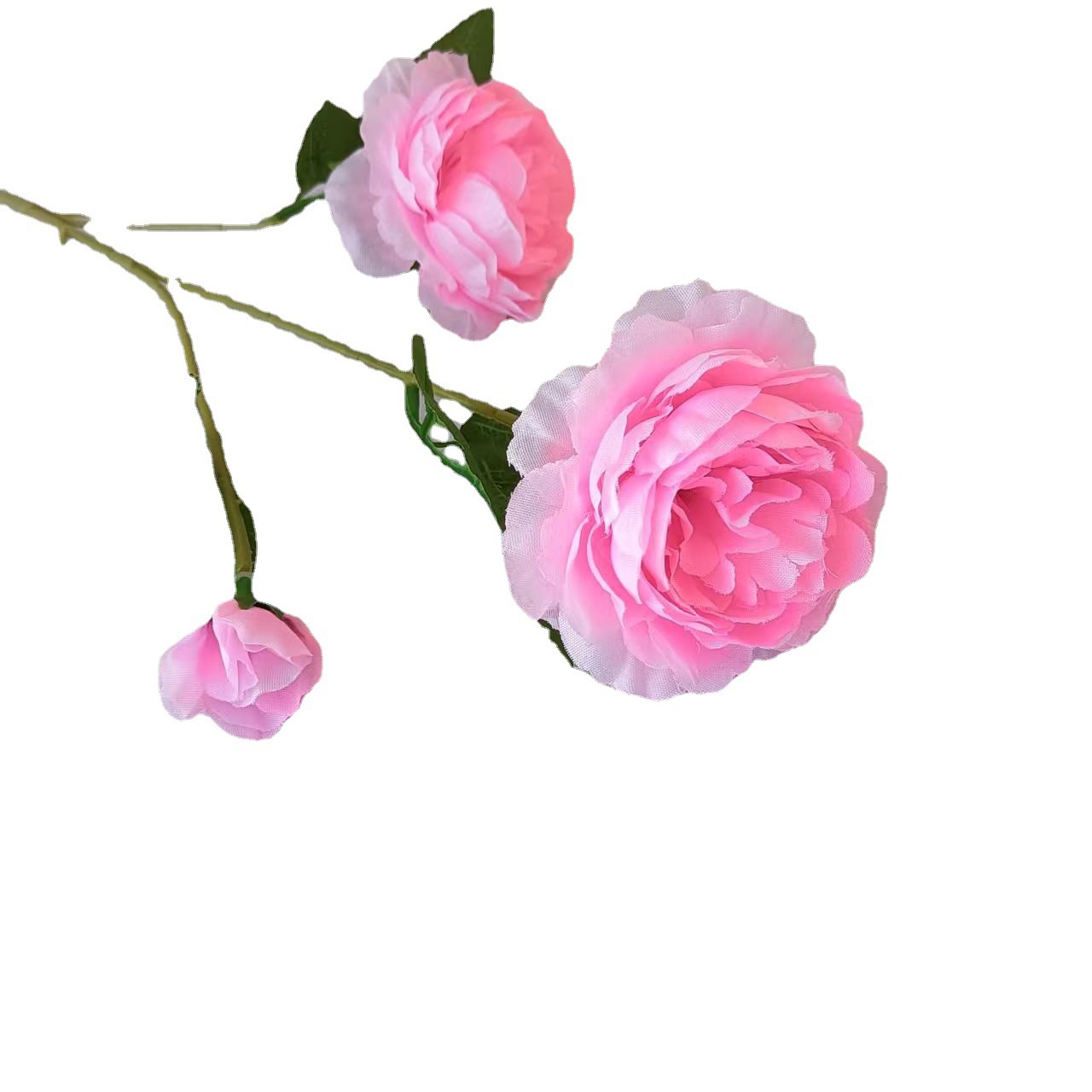 Fábrica al por mayor de flores de peonía europea 3 flores de simulación en casa decoración de boda flores falsas peonía de tres cabezas