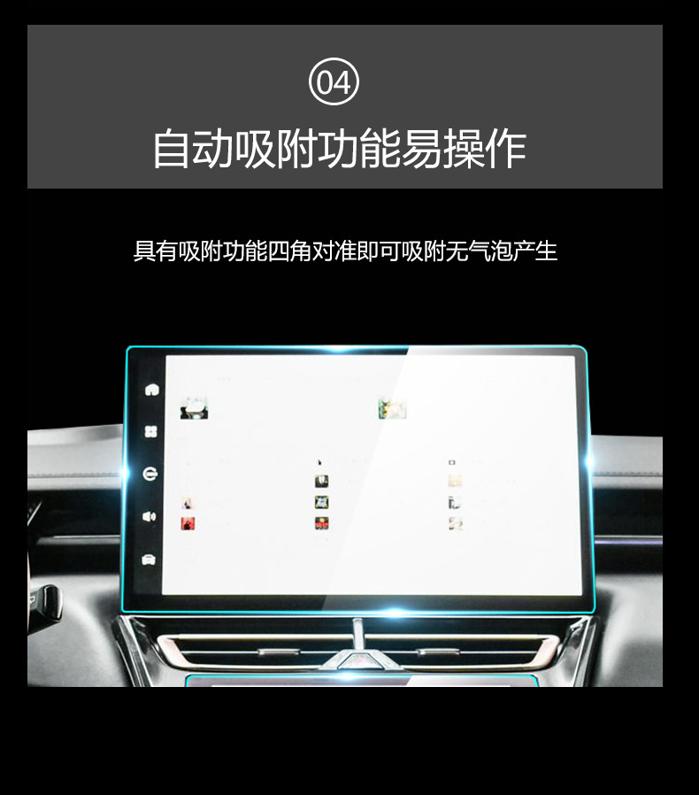 Suitable for Wey Mocha, Wey Latte, Macchiato Navigation Tempered Glass Film, Dashboard Interior Film, Car Accessories