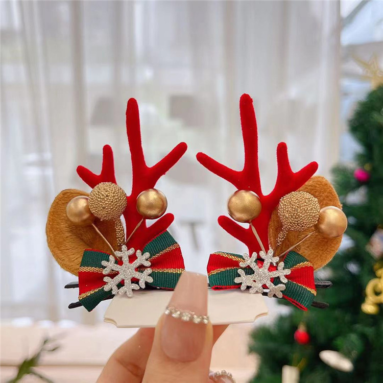 55g Weight Christmas Festival Women's Gender Cute Style Cute Women's Hair Clips 9