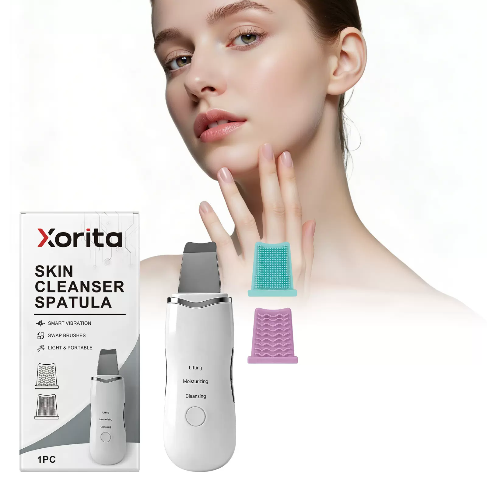 Xorita 电动净肤刮刀 清洁面部毛孔油脂黑头舒润面部肌肤细腻嫩滑