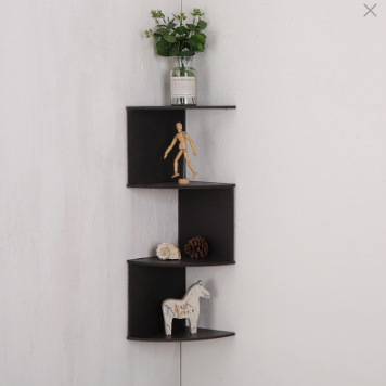 Estante de esquina de pared creativo para el hogar, estante triangular semicircular colgante, organizador mural minimalista transfronterizo