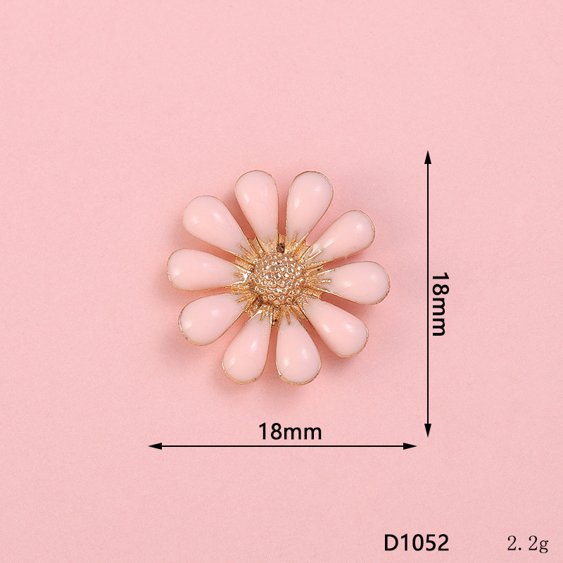 Nuevo diamante completo cinco pétalos flor gota diagonal flor aceite copo de nieve DIY accesorios de joyería teléfono móvil Shell rhinestone material al por mayor