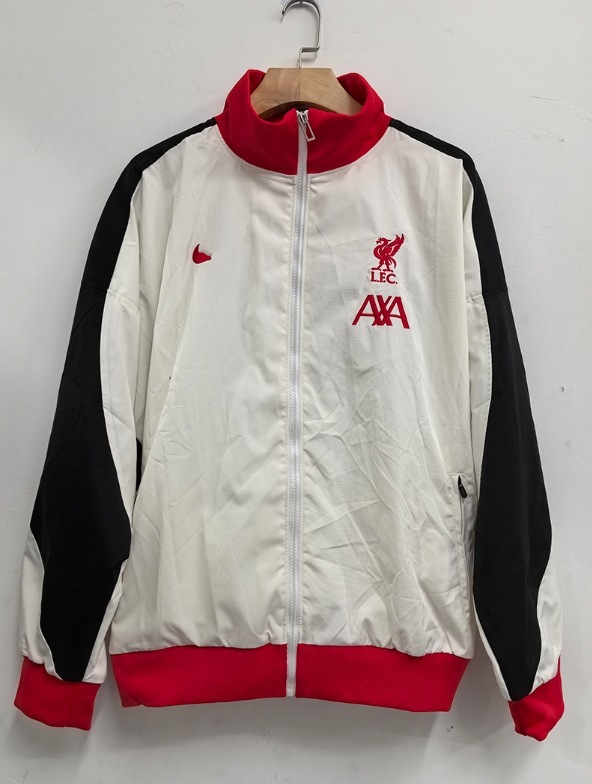 高品質パリフランスマン L ロイヤルレトロ刺繍肥厚ジッパー防雨ウインドブレーカーサッカーユニフォームファン|undefined