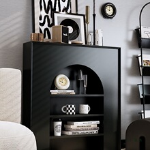 现代简约玄关壁炉法式装饰柜背景墙北欧入户玄关走廊陈列置物柜