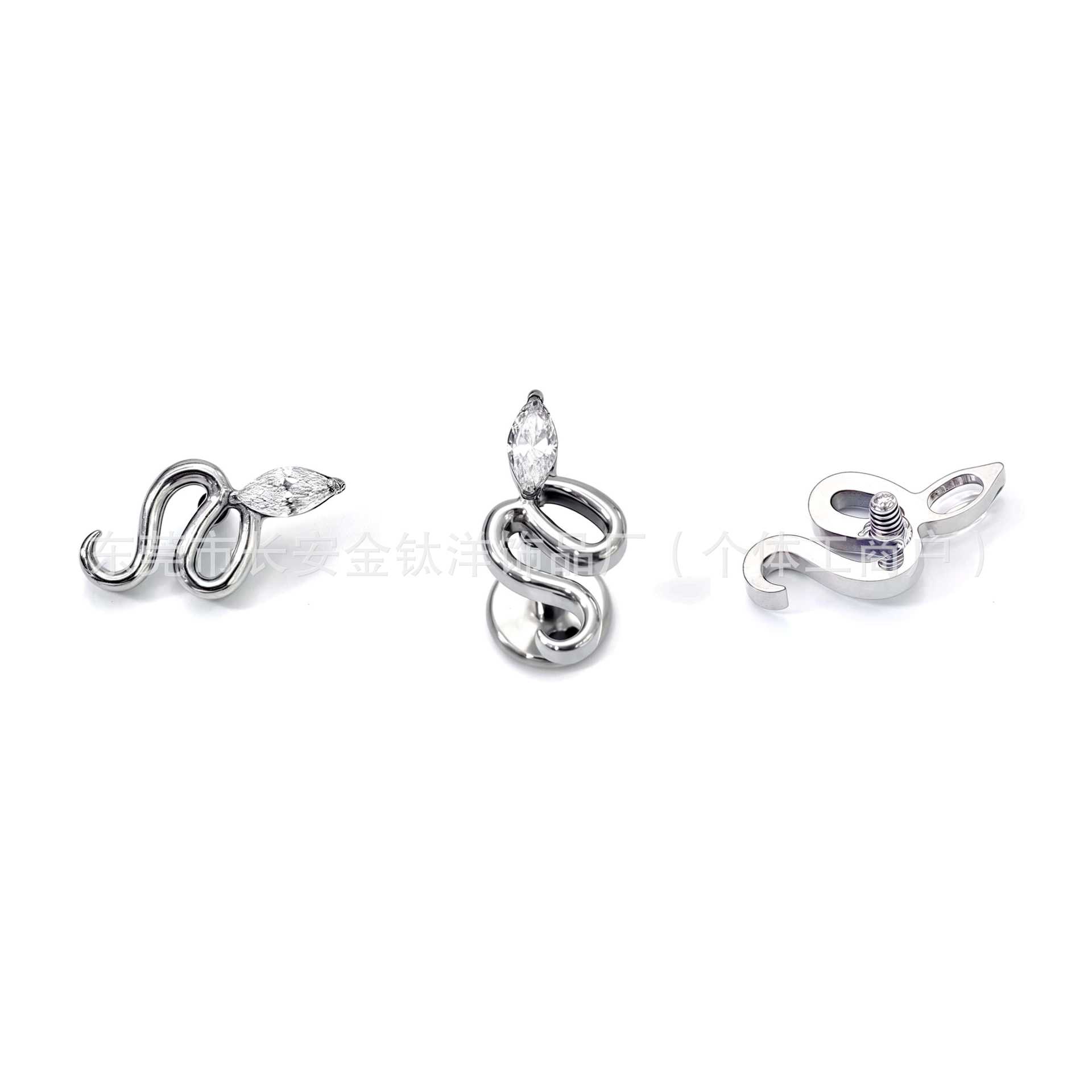Labret piercing jewelry detail image