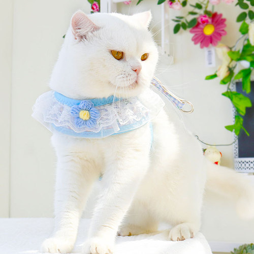 Dog leash walking leash puppy dog ​​chain puppy small dog Teddy Bichon Pomeranian harness vest style