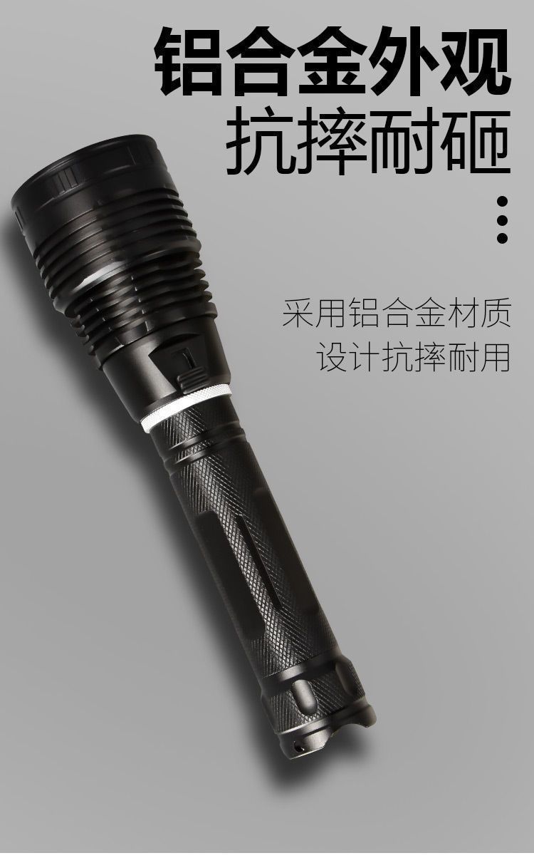 Cross-border super bright P90 strong light diving flashlight deep sea operation night diving waterproof 26650 underwater professional yellow light