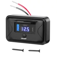 RV автобус с напряжением три интерфейса быстрой зарядки 12-24V универсальная модификация PD3.0 QC3.0 быстрая зарядка автомобиля