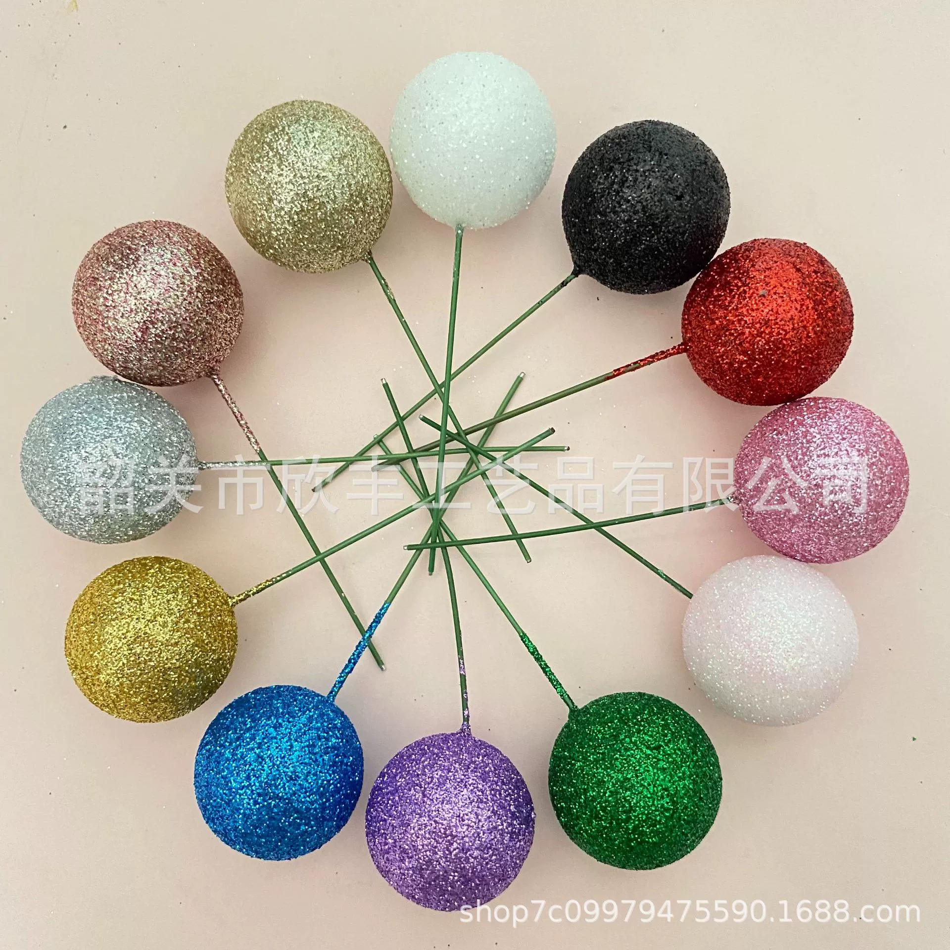 Золотой шар Торт Декоративные украшения Круглый шар Кофейная Роза Красная Роза Золотая пена Зеленый блестящий шар Искусственный шар