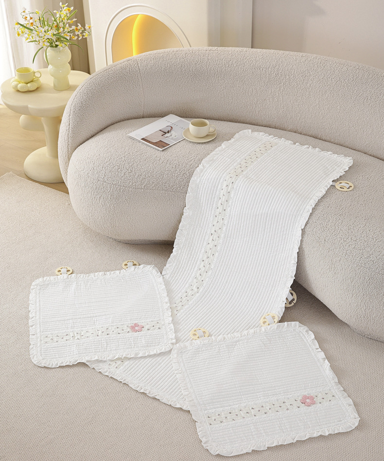 2026 new car seat cushion, pure cotton, suitable for all seasons, single-piece design for the driver's seat, long strip for the rear seat, non-slip, three-piece set