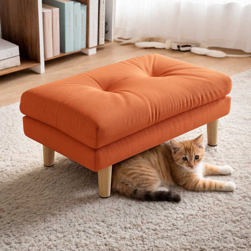 Taburete de sofá de madera maciza pedales de sala de estar pedales perezosos