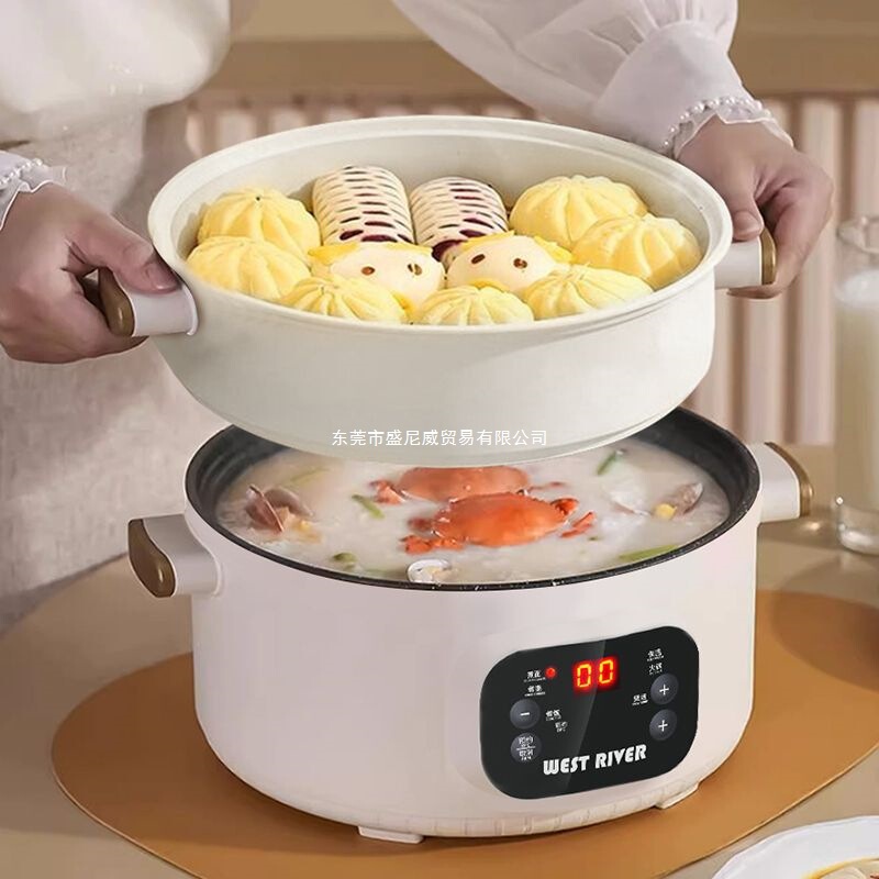 出口德国原款电火锅一体炒菜电炒锅多功能料理锅蒸煎炒不粘电煮锅|undefined