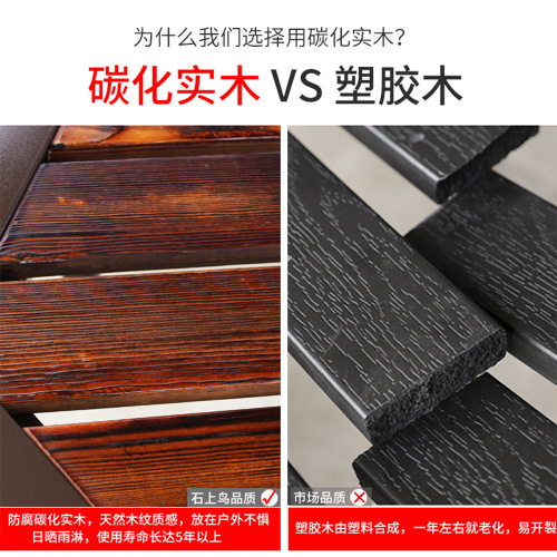 Outdoor courtyard grape trellis sunshade wooden balcony rooftop garden pavilion villa outdoor gazebo weather-resistant wood