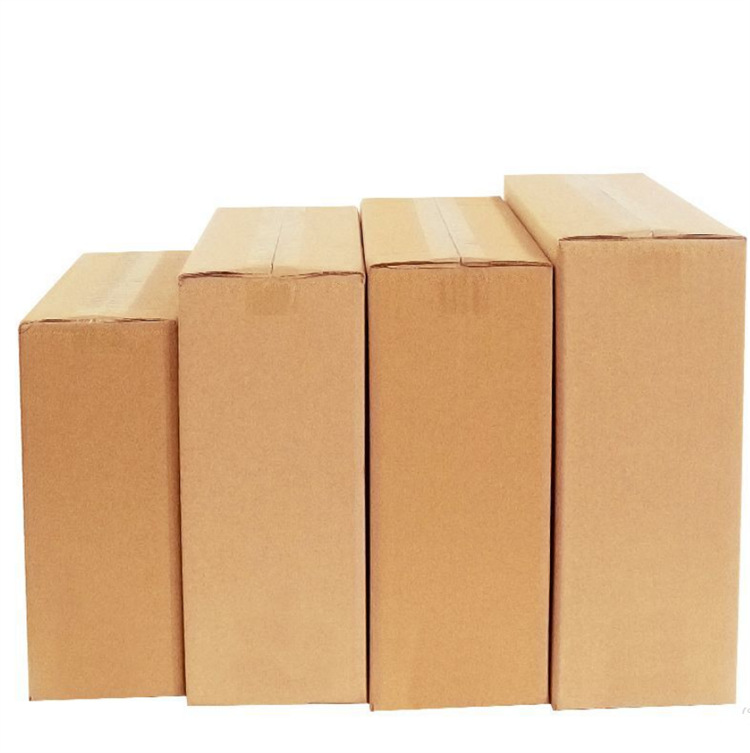 3层扁盒子扁平瓦楞纸板纸箱快递T型电商包装箱装饰画纸箱侧开口