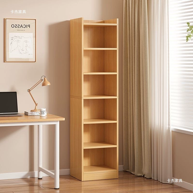 Настенная полка для хранения Kajie, хранилище для зазоров, многослойная полка, книжная полка, простой напольный книжный шкаф с узкими зазорами для небольшой спальни для домашнего использования.