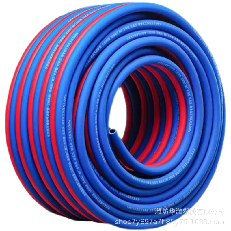 工业氧气乙炔管三胶两线三胶一线 工业焊接高压防爆双色软管