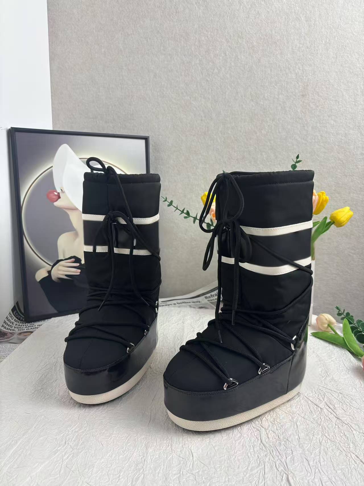 검정 방수 천 소재 하이탑 5020