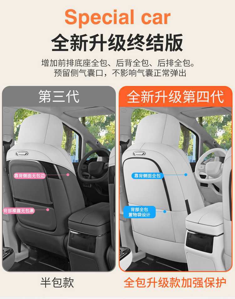 WEY Alpine Special Car Seat Cushion, All-Season Universal Saddle Pad, WEY Alpine Suede Breathable Full-Coverage Seat Cover