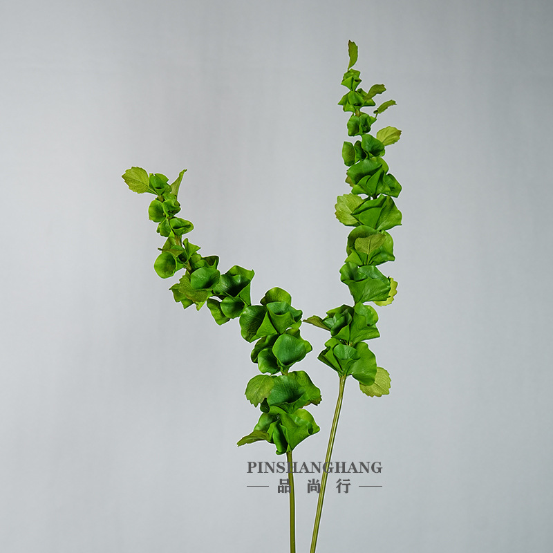 Simulation flower bell flower shell leaf shell flower shell grass high quality leaf wood floral device green plant factory direct sale