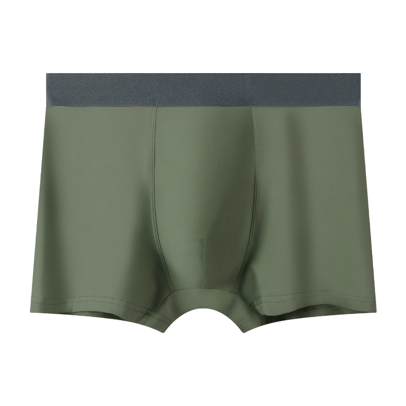 Pantalones interiores de algodón para hombres, verano transpirable 10A antibacteriano, cómodo color sólido, negocios juveniles, pantalones cortos grandes para hombres