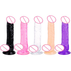 Jiuxi New Product Transparent Colorful TPE Crystal Wolf Simulation Male Adult Toy Amazon YL18998