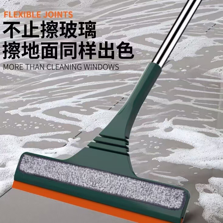 Household multifunctional floor wiper broom bathroom wiper glass washing window retractable rod mop window brush Household multifunctional floor wiper broom bathroom wiper glass washing window retractable rod mop window brush
