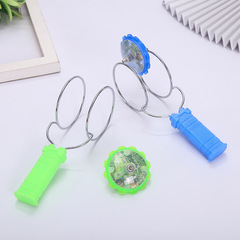 Magic Flying Spinner Creative Colorful Glowing Hand-Cranked Spinner Magnetic Children's Glowing Toy Street Vendor Supply