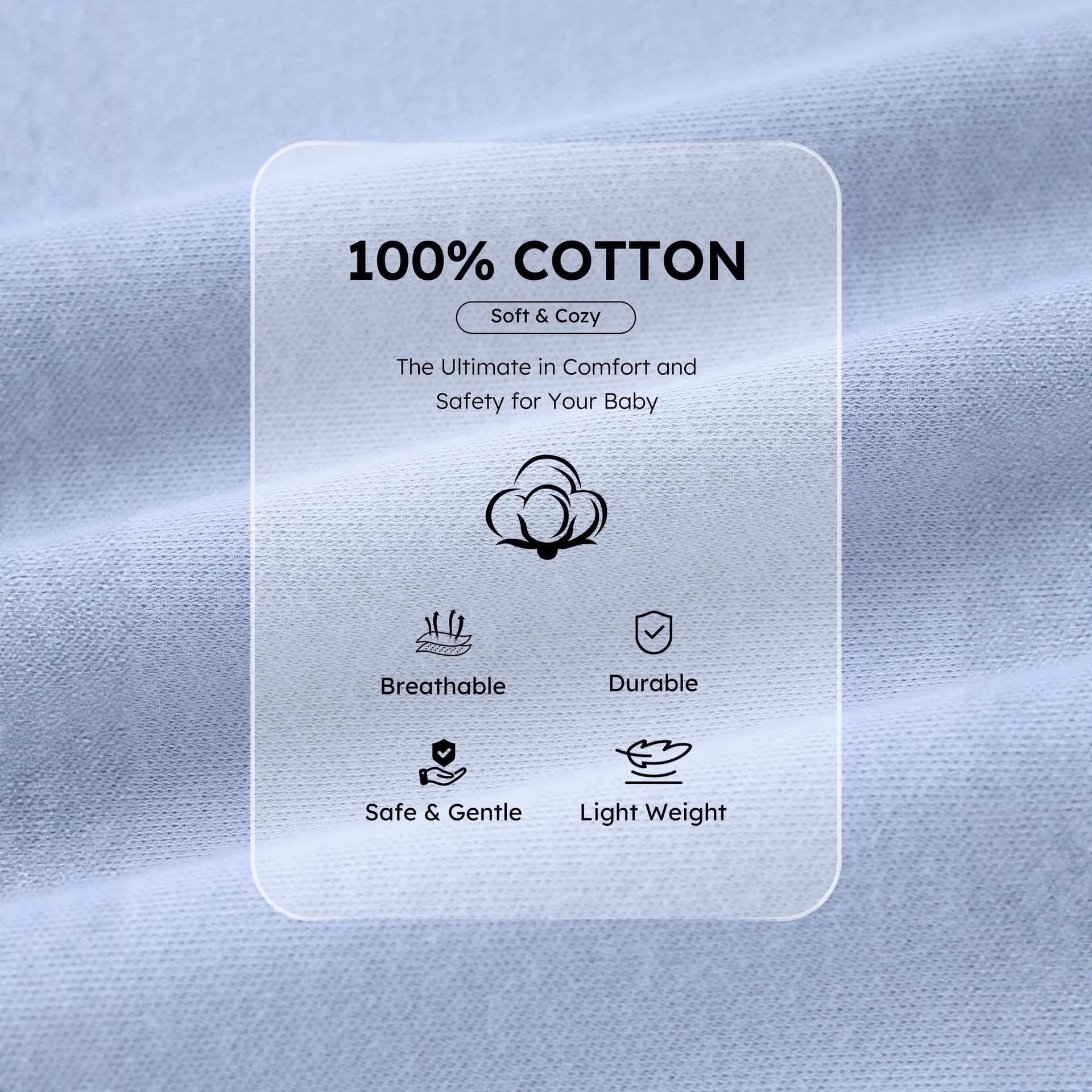 Cross-Border Amazon A-Class Pure Cotton Baby Romper Jumpsuit Unisex Two-Way Zipper Footed Sleepwear Custom-Made