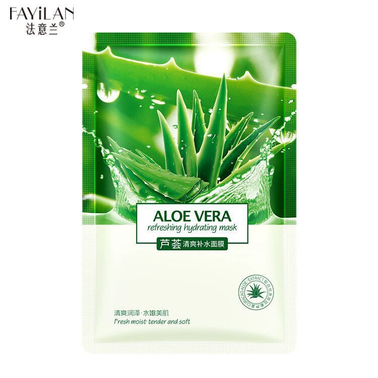 法意兰 Aloe vera gel, освежающая питательная увлажняющая маска для лица по уходу за кожей, оптовая