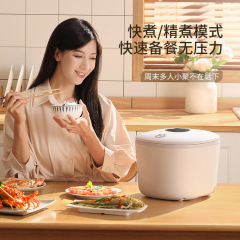 President's Smart Touch 4L Mini Electric Rice Cooker with Pre-set Timer, Soup Maker, Multifunction Non-stick Pan