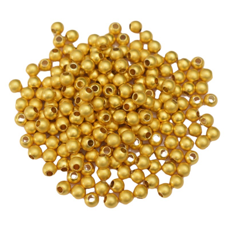 DIY joyería hecha a mano con cuentas accesorios perlas transferencia espaciador perlas pequeñas perlas de oro perlas sólidas brillantes perlas sueltas material al por mayor