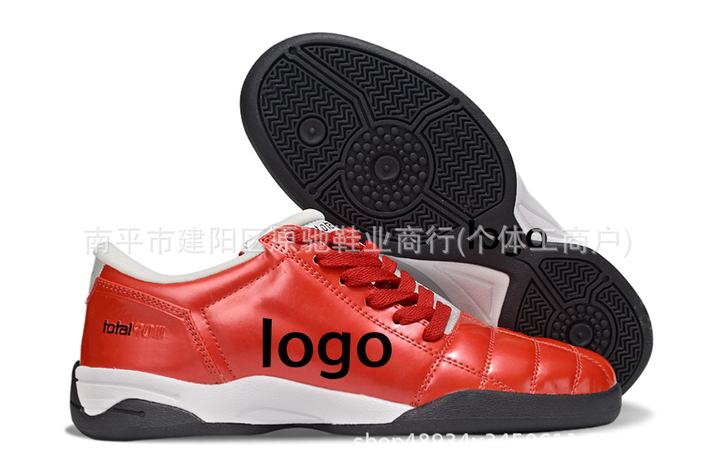 Fábrica de Putian al por mayor T90 serie interior MD fondo plano zapatos de fútbol de fondo bajo entrenamiento césped interior y exterior