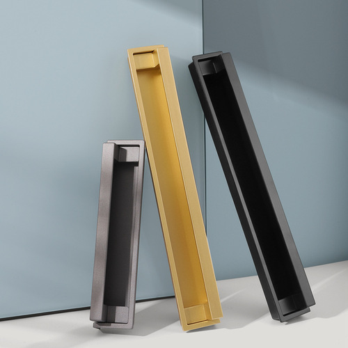 Modern sliding door with hidden handle, built-in handle, slot-type embedded handle, invisible cabinet door furniture hardware