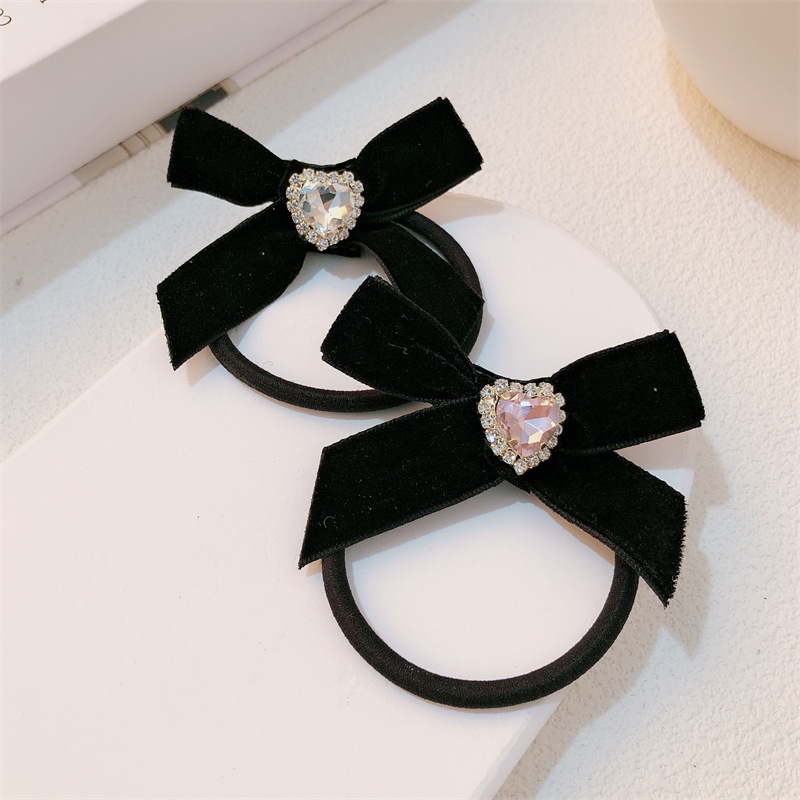 Arco francés amor anillo de cabello coreano simple tocado temperamento retro correa de cabello cuerda de cabello arco