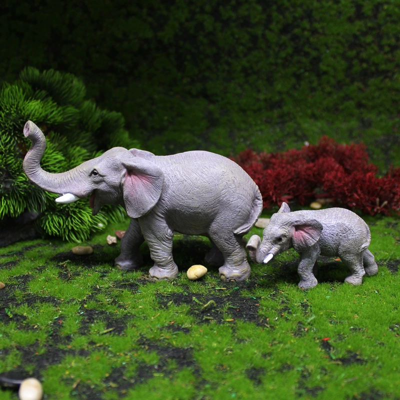 Новый трансграничный Смола ремесло украшение дома подарок моделирование матери и ребенка украшения слона сад Милая модель животных