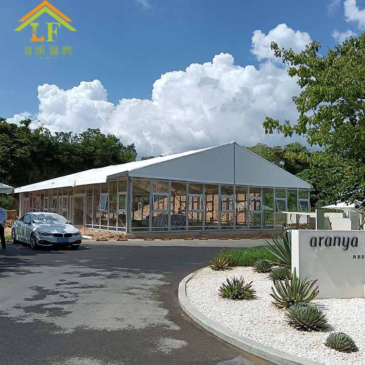 广州真正的A Shape Tent厂家销售户外铝合金篷房 装配式餐厅篷房