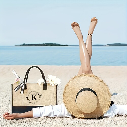 Minimalist Tote Bag for Women, Hemp Handbag, Shopping Bag, Fashion Bag from Factory